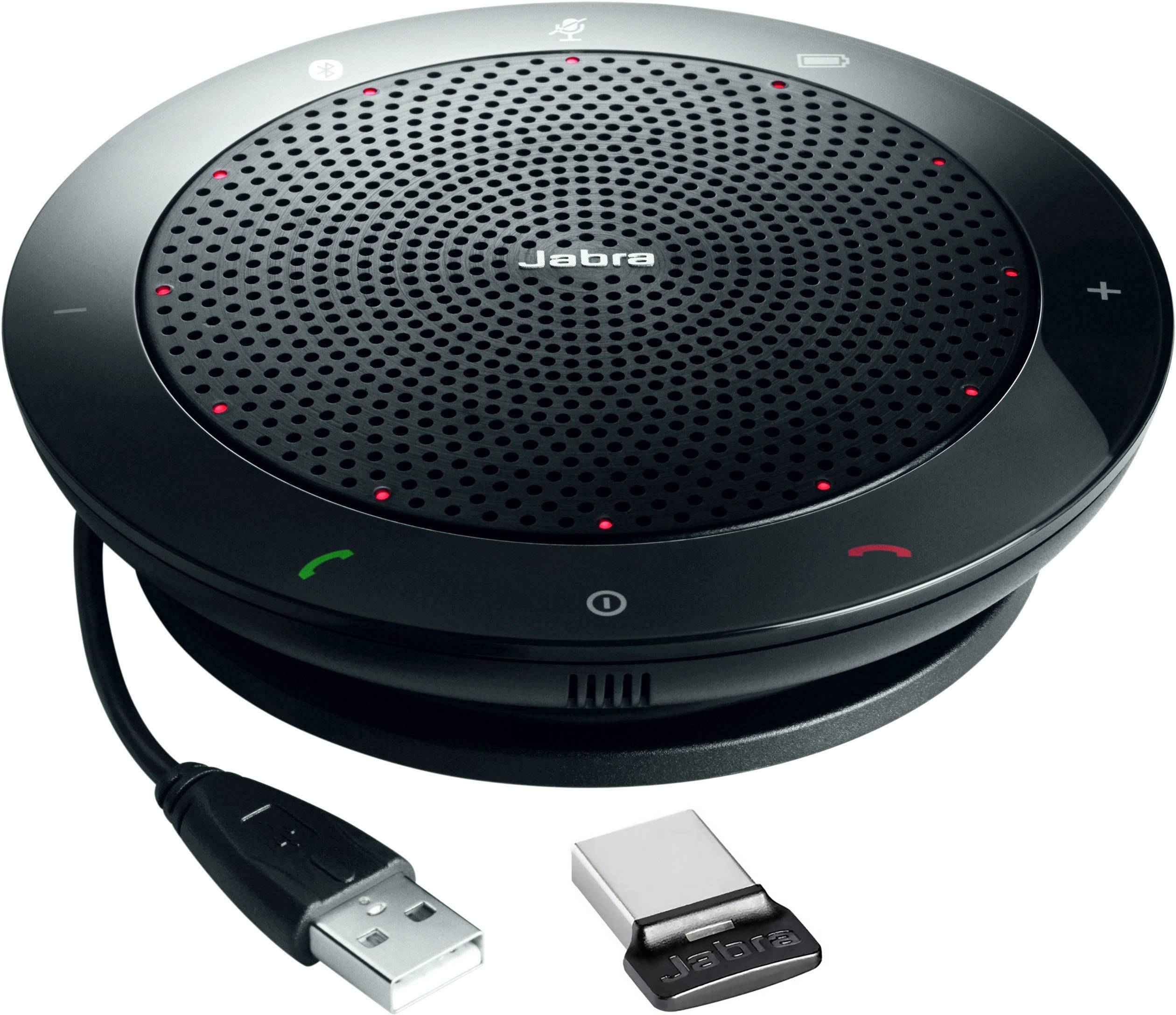 Tragbares Konferenzlautsprecher-System mit USB-Anschluss und Bluetooth-Funktion, ideal für Telefongespräche und Meetings.