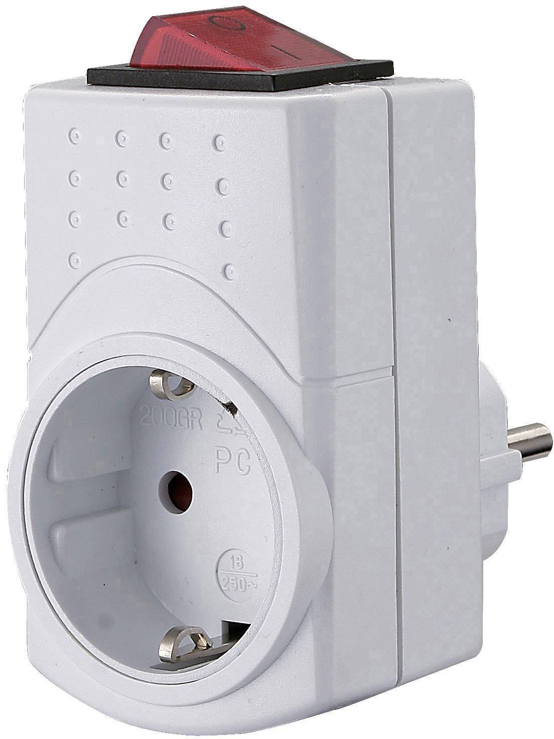 GAO EMP600SW-PP-G Schaltbare Zwischensteckdose 2polig Weiß