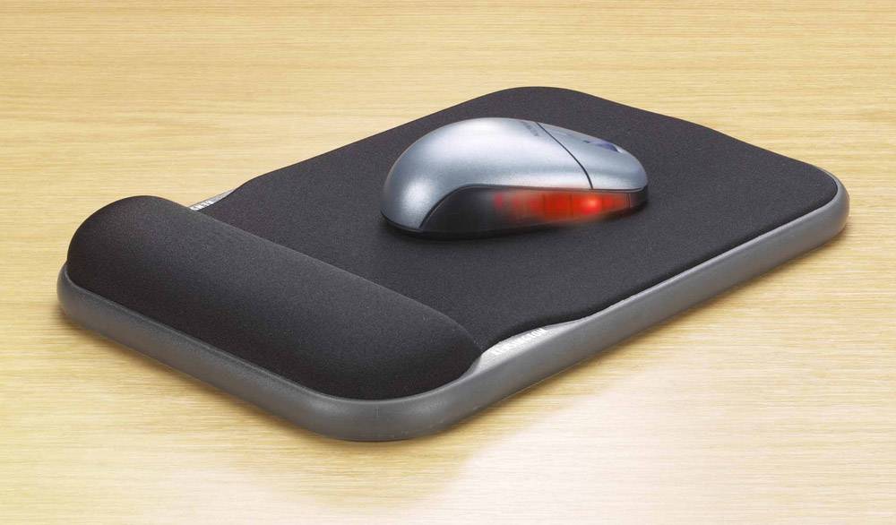 Kensington 57711 Sports Contour Gel Mouse Wrist Pad avec repose-poignet en gel ajustable Mauspad Grau