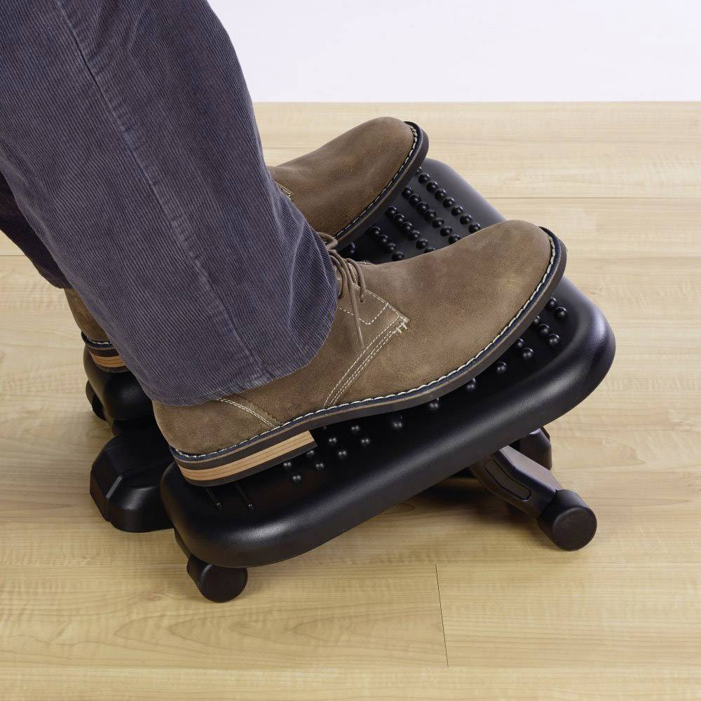 Fußstütze SoleRest Massage verstellbar schwarz