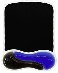 Kensington 62401 repose poignets Duo Gel Wave Mauspad Ergonomisch Blau, Schwarz