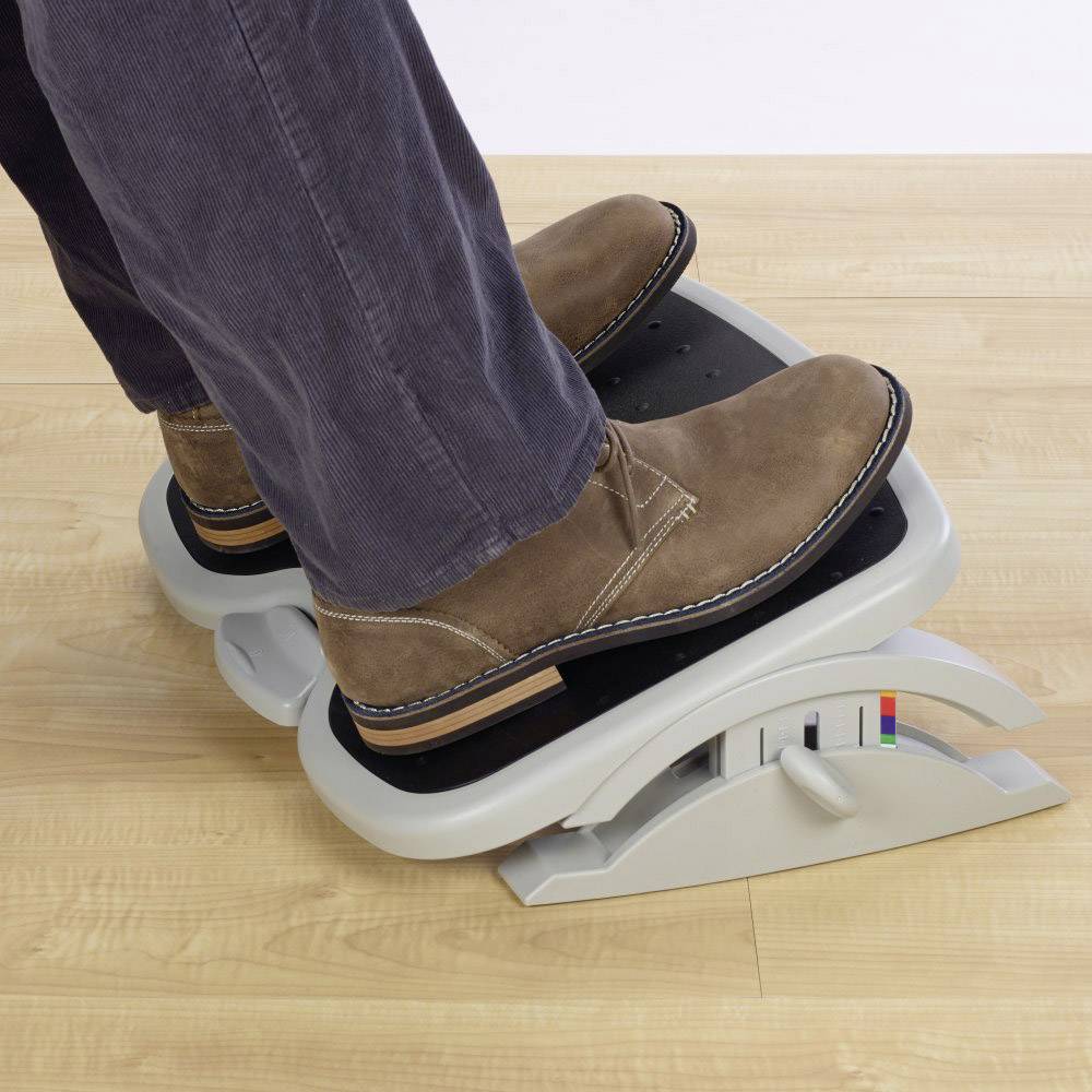 Kensington Fußstütze SoleMate&trade; Plus nicht beheizbar Kunststoff hellgrau/schwarz 56146