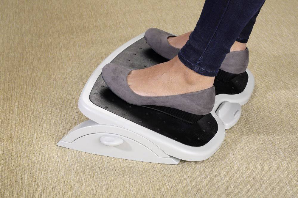 Kensington Fußstütze SoleMate&trade; Plus nicht beheizbar Kunststoff hellgrau/schwarz 56146