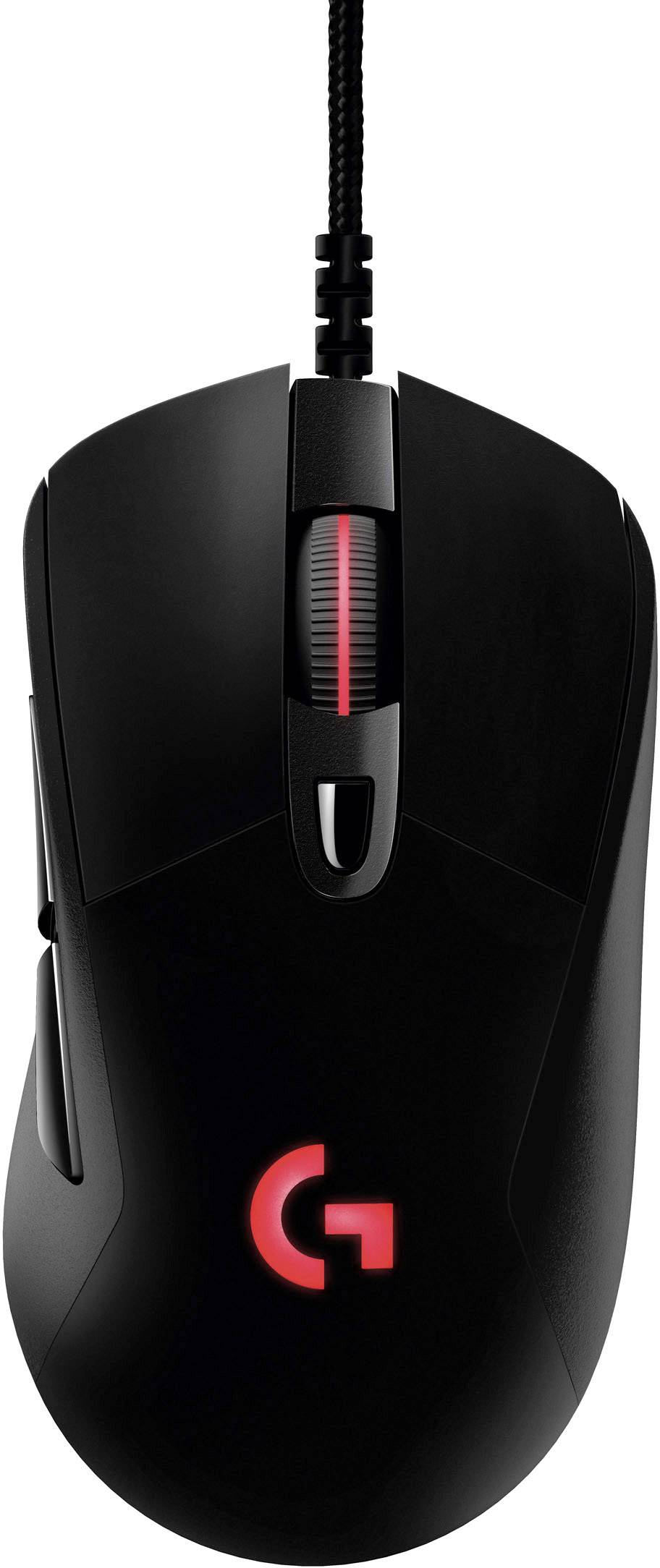 Logitech Gaming G403 Prodigy USB Gaming-Maus Optisch Ergonomisch, Beleuchtet Schwarz