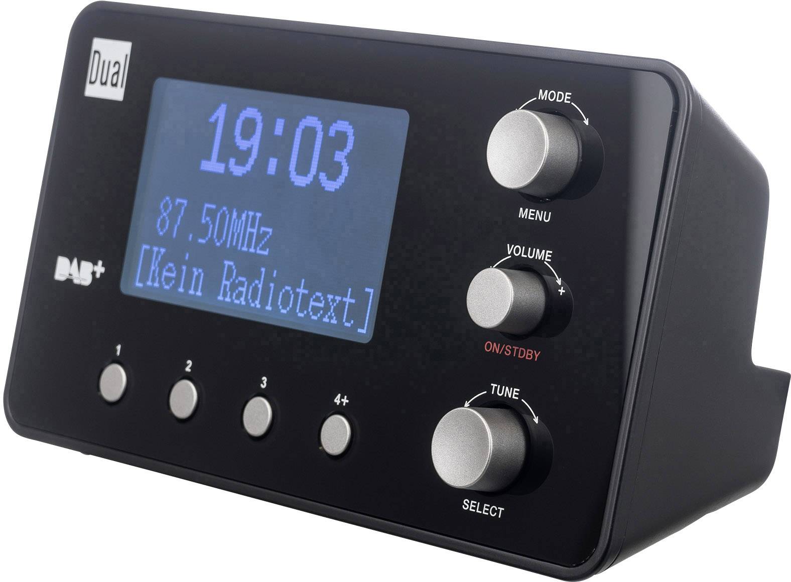 Dual CR 25.1 Radiowecker DAB+, UKW Schwarz