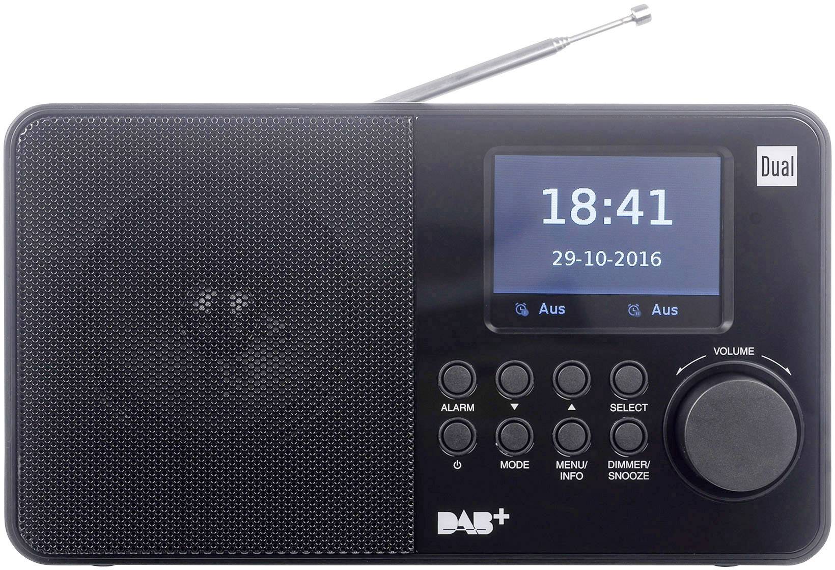 Dual DAB 18 C Kofferradio DAB+, UKW Schwarz