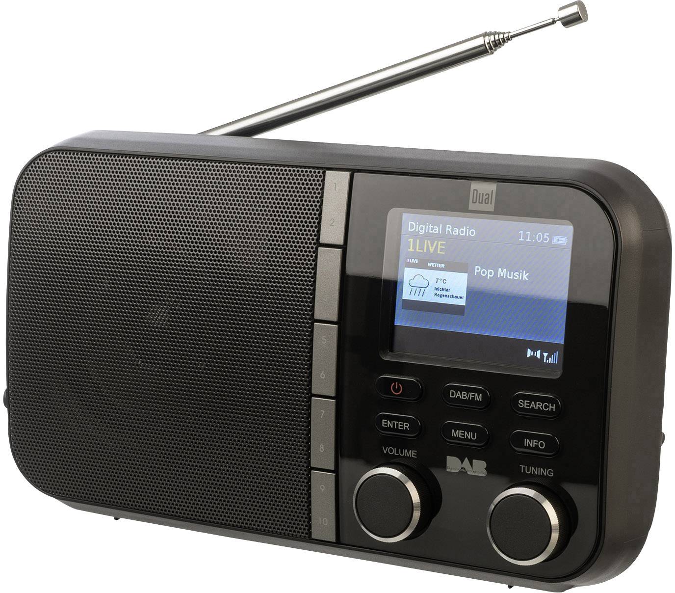 Dual DAB 4 C Kofferradio DAB+, UKW Schwarz