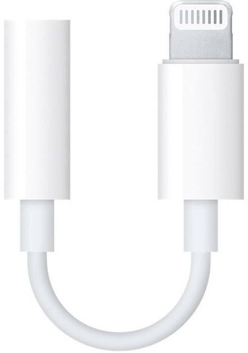 Apple MMX62ZM/A Apple Lightning / Klinke Adapterkabel [1x Apple Lightning-Stecker - 1x Klinkenbuchse 3.5 mm] Weiß