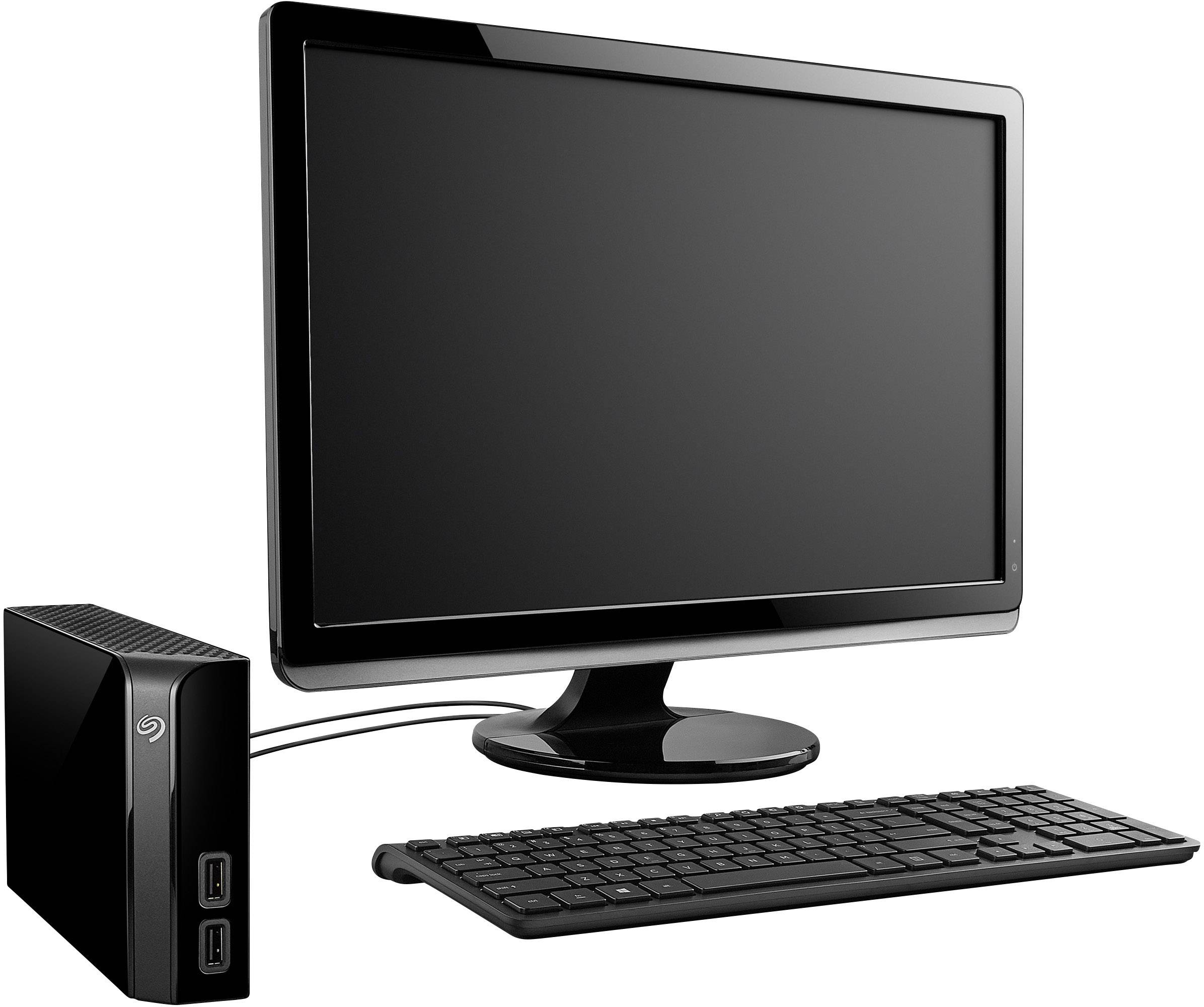 Seagate Backup Plus Hub 8 TB Externe Festplatte 8.9 cm (3.5 Zoll) USB-A (USB 3.2 Gen 1), USB-A (Host) Schwarz STEL8000200