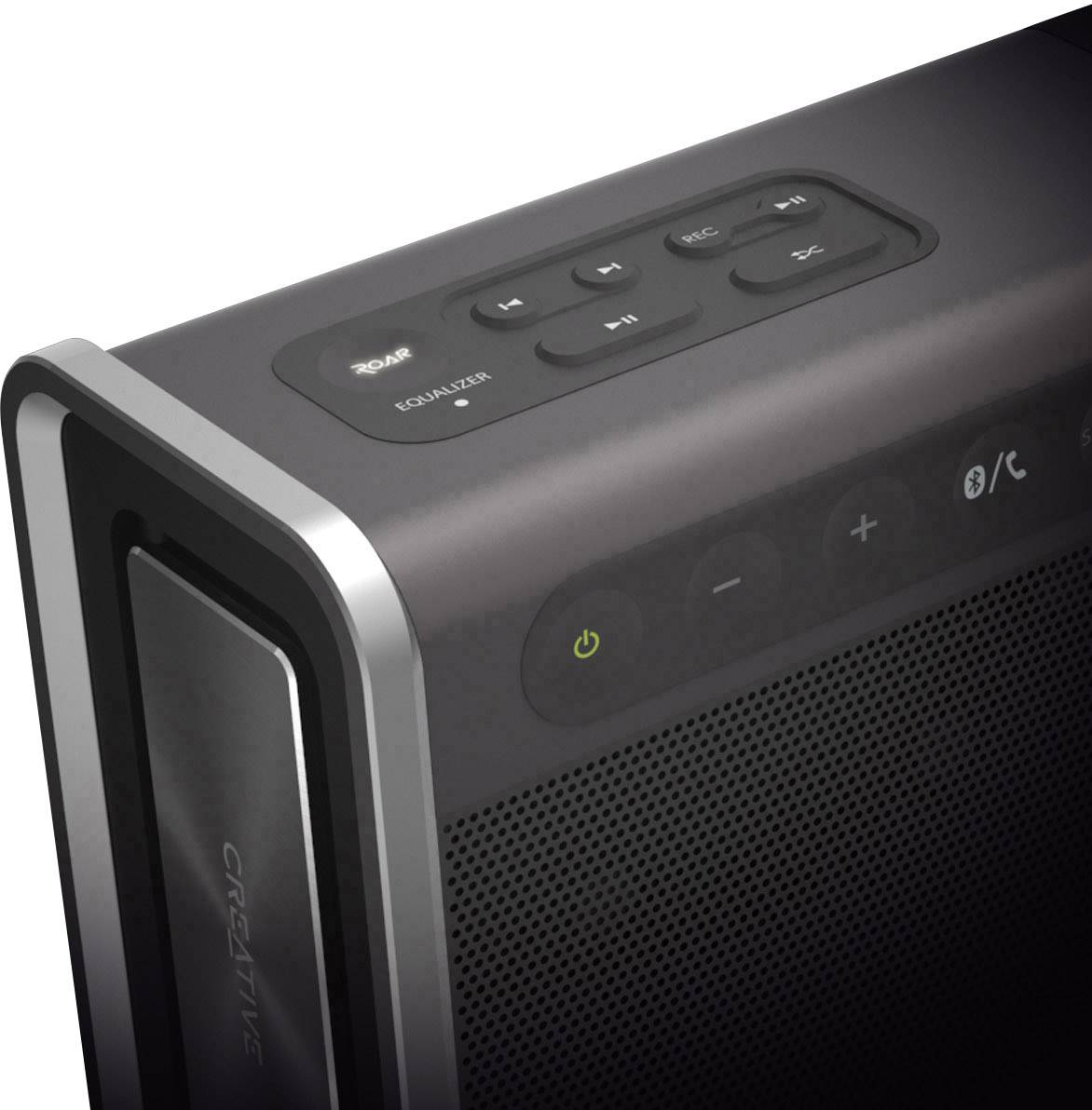 Creative iRoar Go Bluetooth® Lautsprecher SD, NFC, spritzwassergeschützt, USB Schwarz