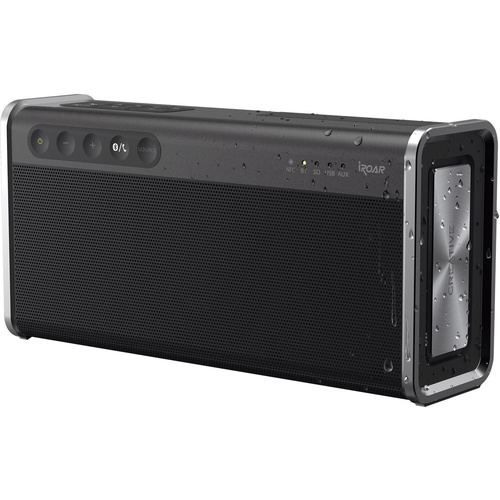 Creative iRoar Go Bluetooth® Lautsprecher SD, NFC, spritzwassergeschützt, USB Schwarz