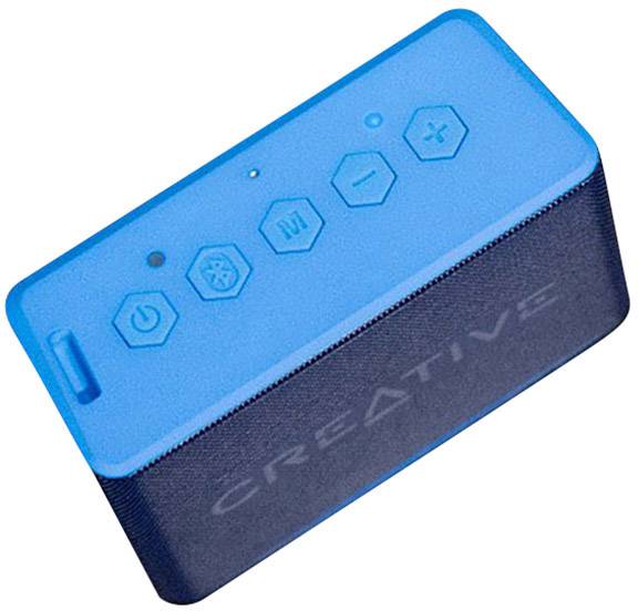 Creative Muvo 2c Bluetooth® Lautsprecher Freisprechfunktion, SD, spritzwassergeschützt Blau
