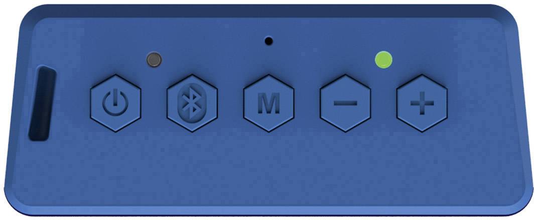 Creative Muvo 2c Bluetooth® Lautsprecher Freisprechfunktion, SD, spritzwassergeschützt Blau