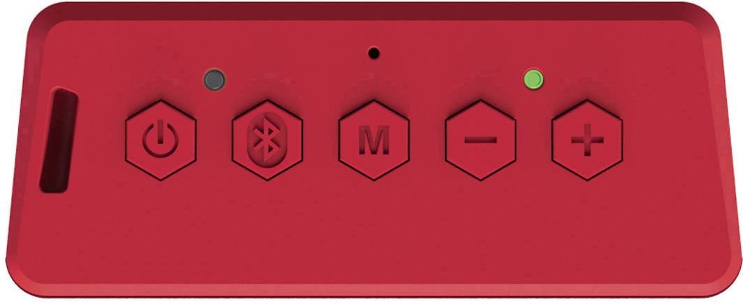 Creative Muvo 2c Bluetooth® Lautsprecher Freisprechfunktion, SD, spritzwassergeschützt Rot