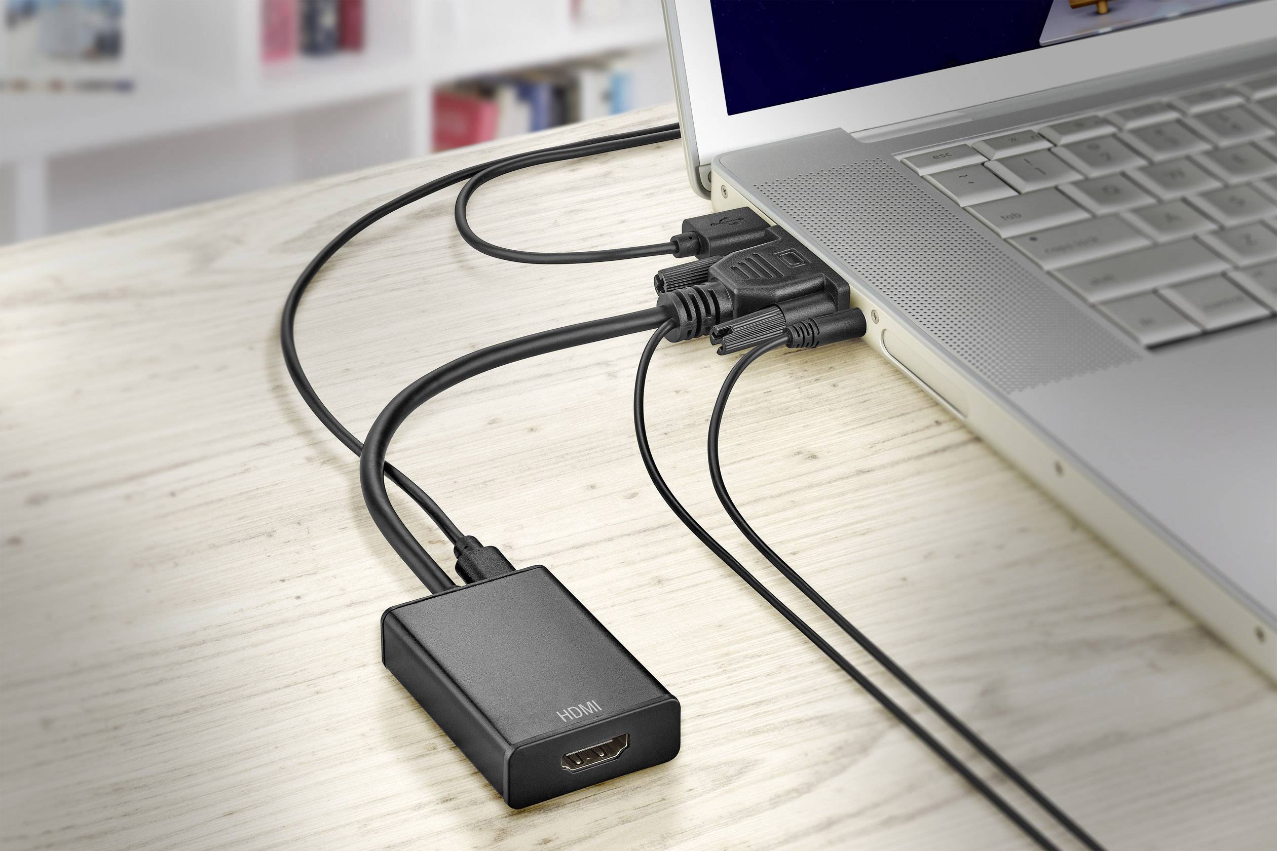 SpeaKa Professional AV Adapter [VGA, Klinke - HDMI] 1920 x 1080 Pixel SP-VK/HD