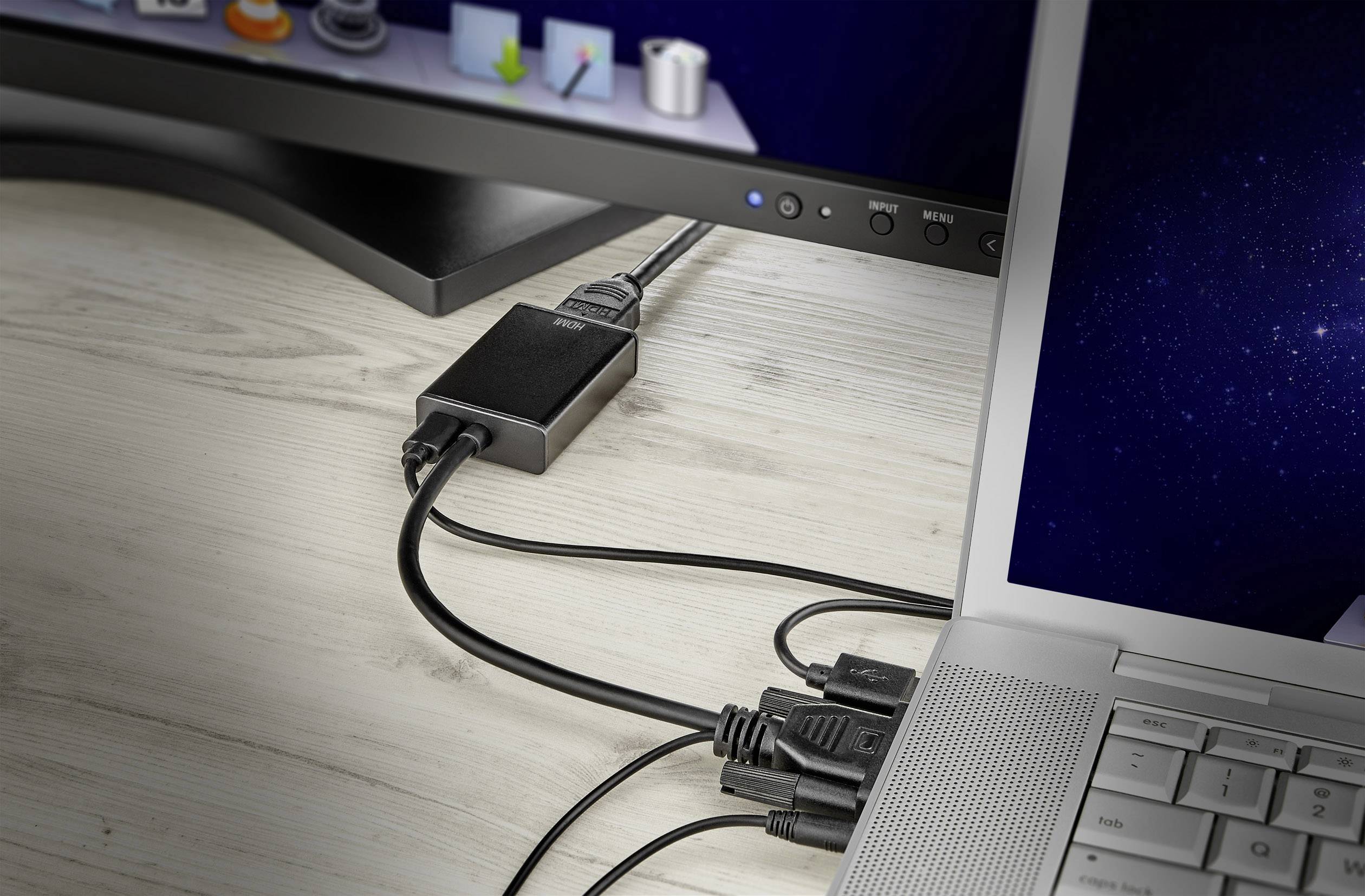 SpeaKa Professional AV Adapter [VGA, Klinke - HDMI] 1920 x 1080 Pixel SP-VK/HD