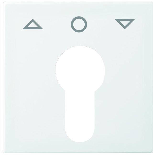 Busch-Jaeger Abdeckung Schlüsselschalter, Schlüsseltaster Busch-balance SI Alpinweiß 2557 PZ-914-101 1St.