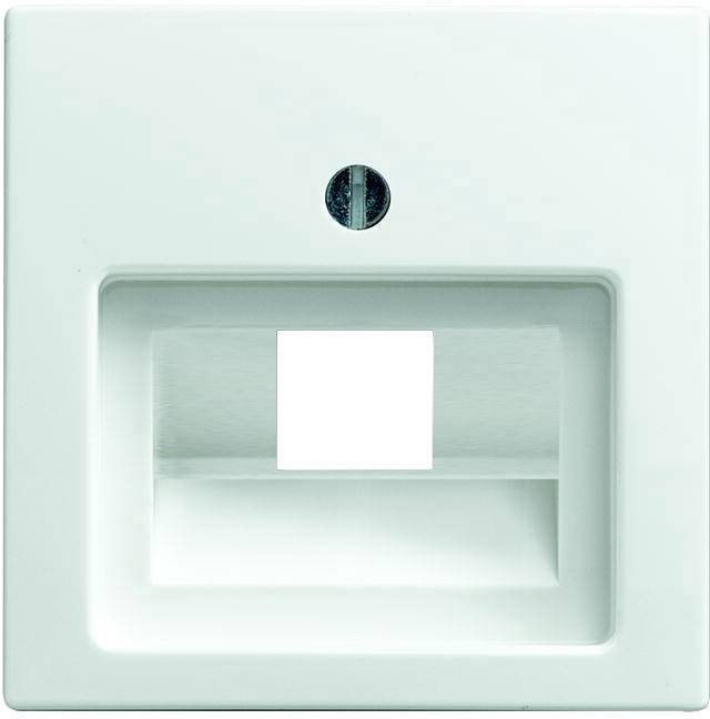 Busch-Jaeger 1fach Abdeckung UAE-/IAE-/ISDN-Steckdose Busch-balance SI Alpinweiß 1803-914 1St.