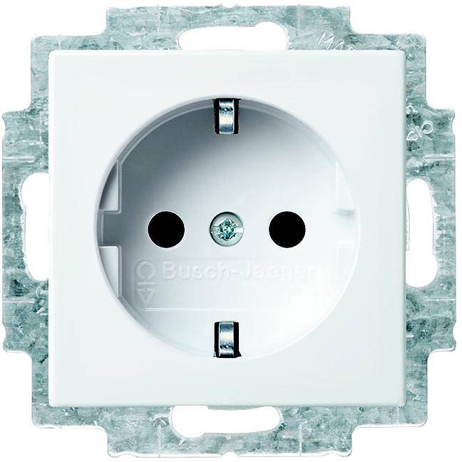 Busch-Jaeger Einsatz Schutzkontakt-Steckdose Busch-balance SI Alpinweiß 20 EUCBLI-914 1 St.