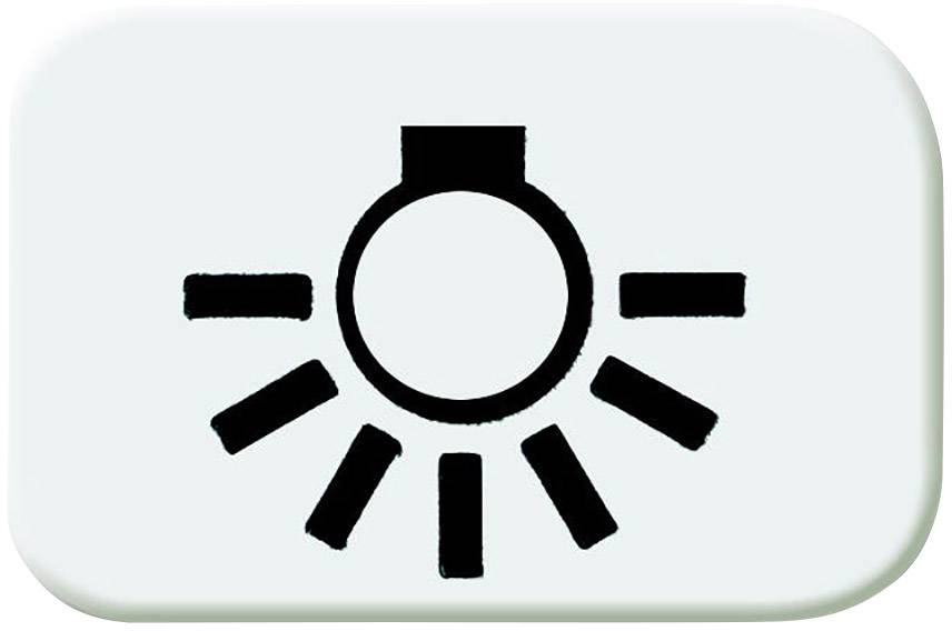 Busch-Jaeger Abdeckung Tastersymbol "Licht" Busch-balance SI Alpinweiß 2525 LI-214 1 St.