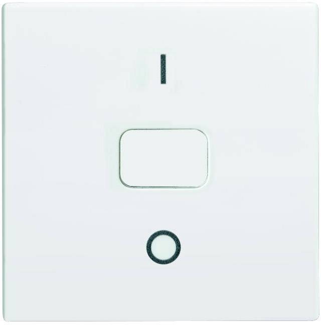Busch-Jaeger Abdeckung Ausschalter, Symbolwippe leer, Tastersymbol neutral Busch-balance SI Alpinweiß 2502-914 1St.