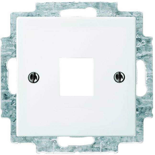 Busch-Jaeger 1fach Abdeckung Modular-Jack-Einsatz Busch-balance SI Alpinweiß 2561-914 1St.