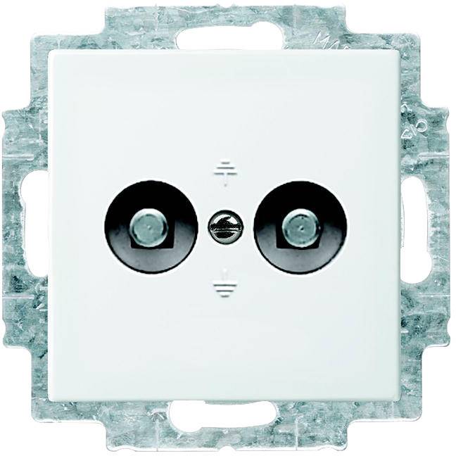 Busch-Jaeger 2fach Einsatz Potenzial-Ausgleichsstecker-Dose Busch-balance SI Alpinweiß 2095 UC-914 1 St.