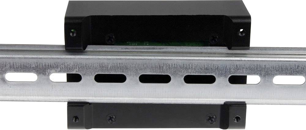 Joy-it rb-alucase+02b SBC-Gehäuse Passend für (Entwicklungskits): Raspberry Pi zur Hutschienenmontage Schwarz