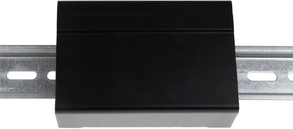 Joy-it rb-alucase+02b SBC-Gehäuse Passend für (Entwicklungskits): Raspberry Pi zur Hutschienenmontage Schwarz