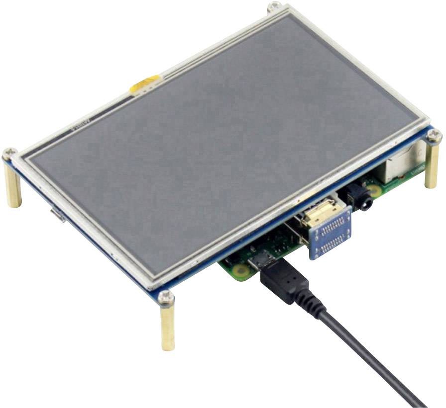 Joy-it RB-LCD5  Touchscreen-Modul 12.7cm (5 Zoll) 800 x 480 Pixel Passend für (Entwicklungskits): Raspberry Pi® inkl. Touchpen