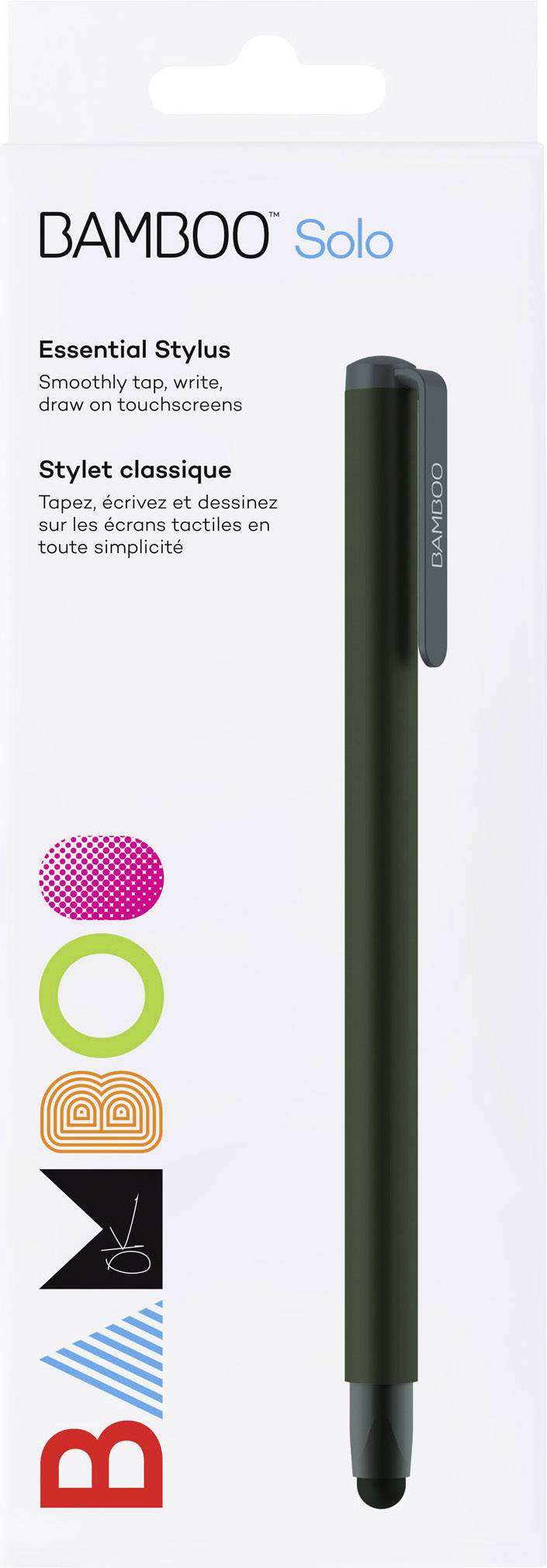 Wacom Solo 4 Touchpen austauschbare Kohlefaserspitze Schwarz