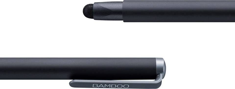 Wacom Solo 4 Touchpen austauschbare Kohlefaserspitze Schwarz