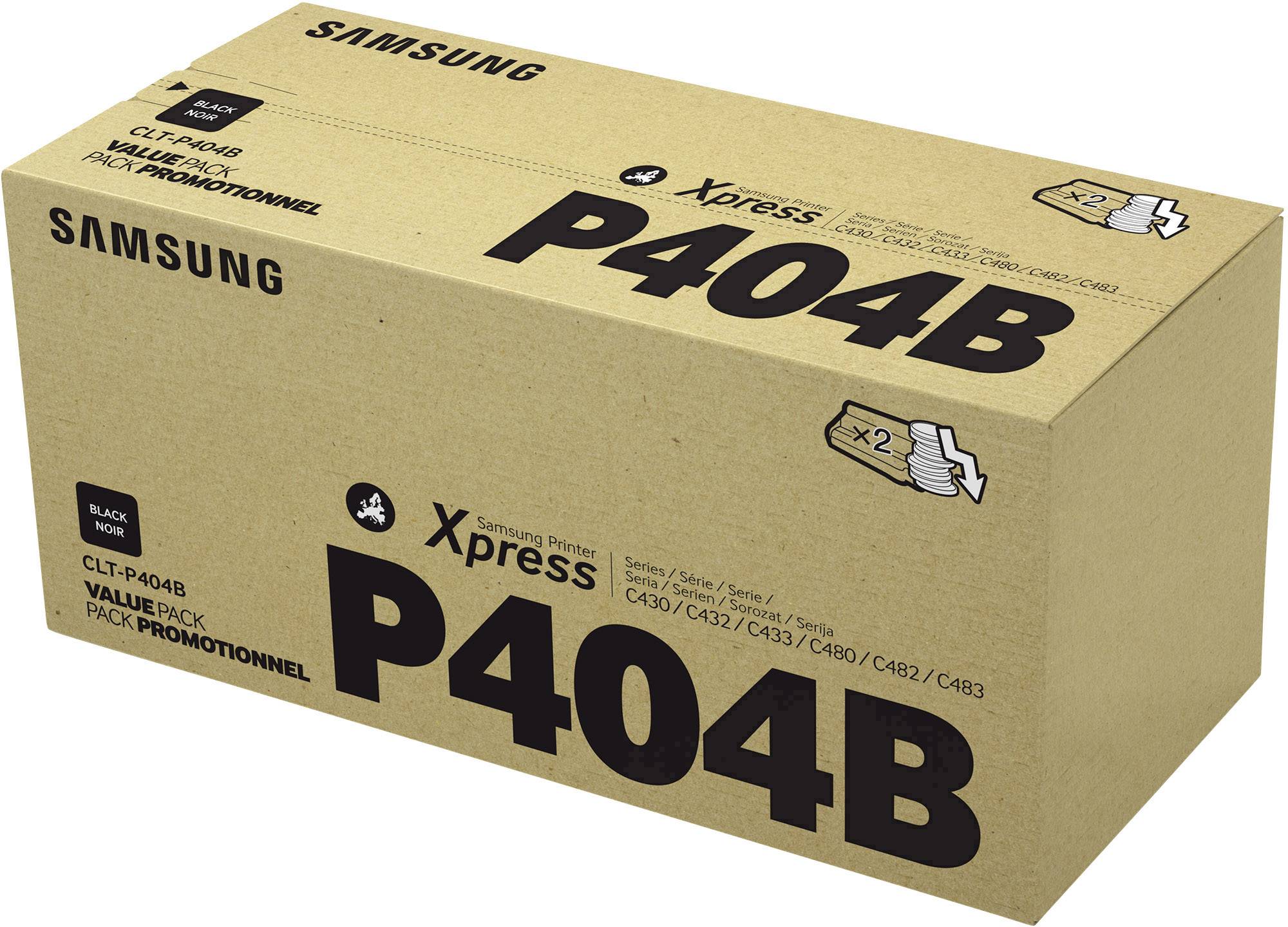HP Toner Samsung CLT-P404B Original 2er-Pack Schwarz 3000 Seiten SU364A