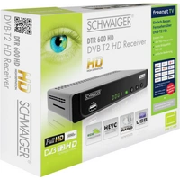 Schwaiger DTR600HD DVB-T2 Receiver freenet TV Entschlüsselung 3 Monate gratis, Deutscher DVB-T2 Standard (H.265), Front-USB Schwaiger DTR600HD DVB-T2 Receiver freenet TV Entschlüsselung 3 Monate gratis, Deutscher DVB-T2 Standard (H.265), Front-USB