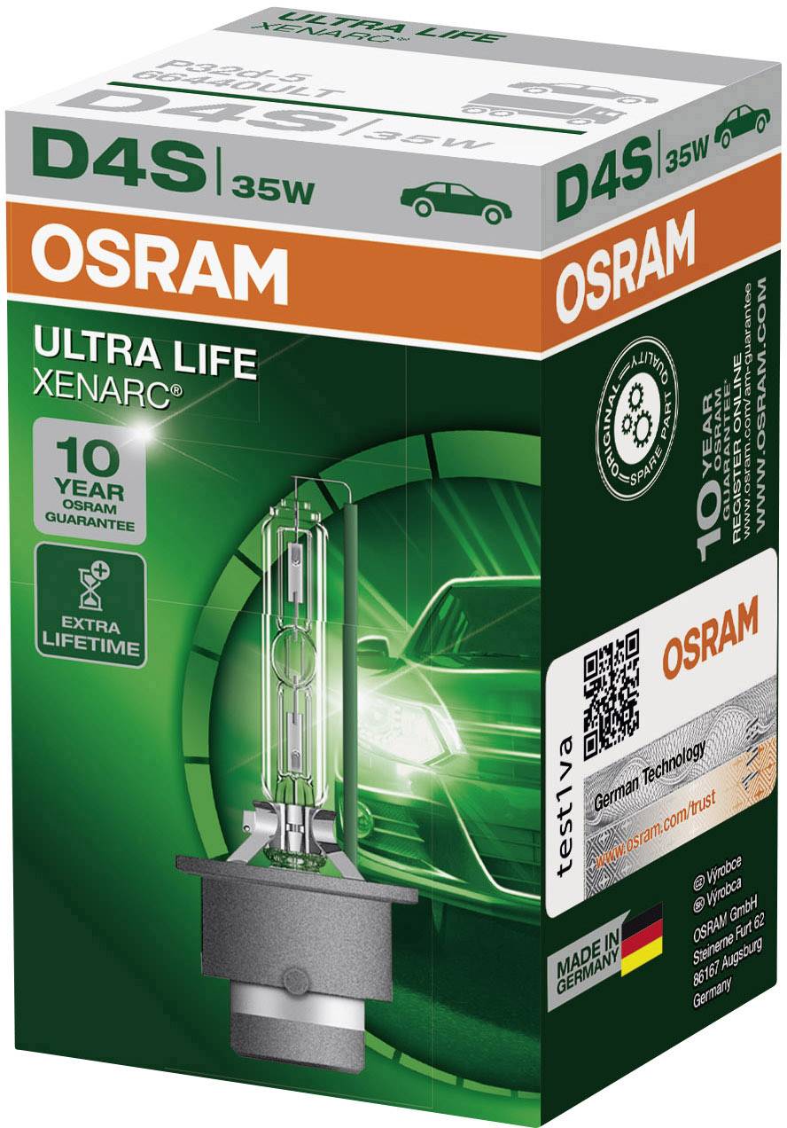 OSRAM 66440ULT Xenon Leuchtmittel Xenarc Ultra Life D4S 35 W 42 V