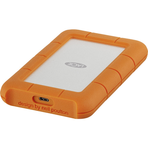 Disque dur externe 2,5" LaCie Rugged 4 TB USB-C® argent, orange STFR4000800