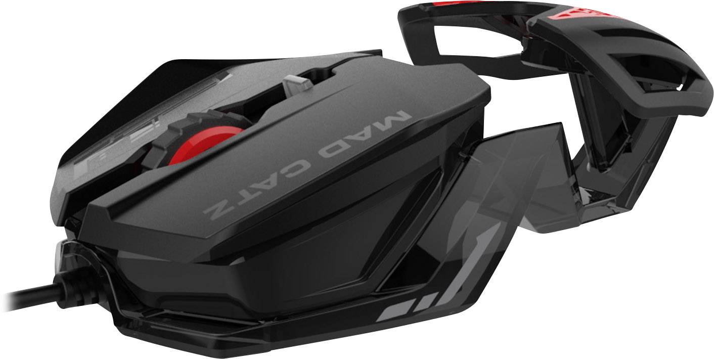 MadCatz R.A.T.1 Gaming-Maus USB Optisch Schwarz 6 3500 dpi Beleuchtet, Integriertes Scrollrad