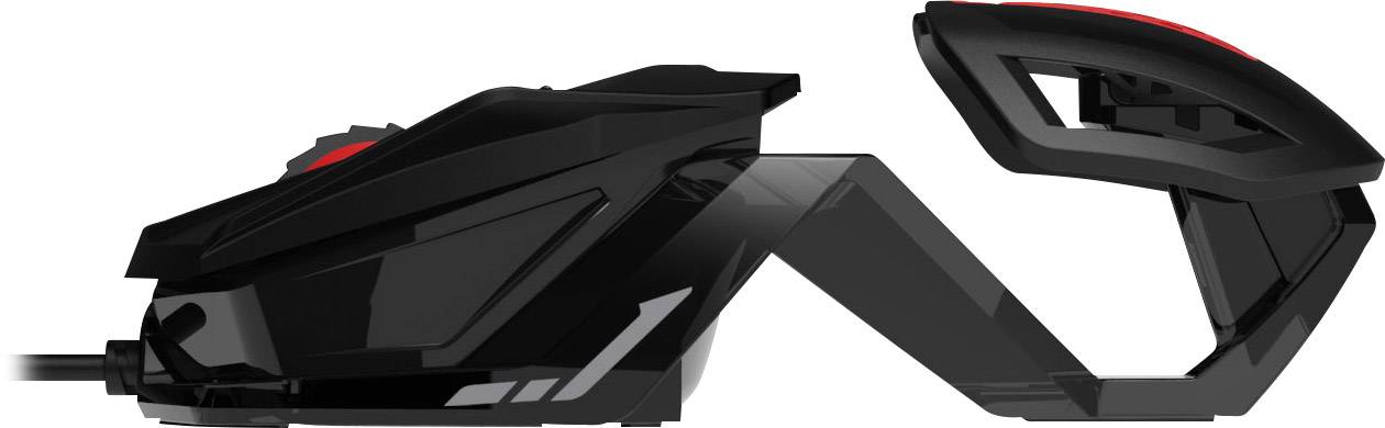 MadCatz R.A.T.1 Gaming-Maus USB Optisch Schwarz 6 3500 dpi Beleuchtet, Integriertes Scrollrad