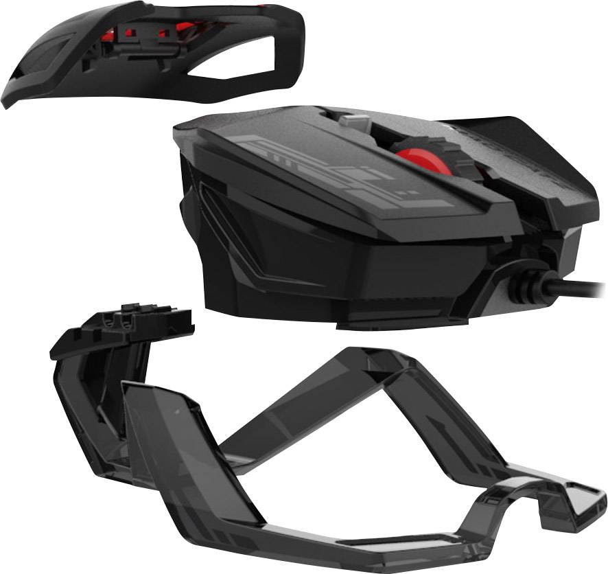 MadCatz R.A.T.1 Gaming-Maus USB Optisch Schwarz 6 3500 dpi Beleuchtet, Integriertes Scrollrad