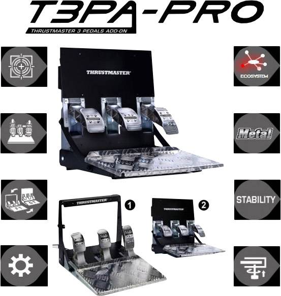 Thrustmaster T3PA Pro Add-On Bremspedal-Platte PC, Xbox One, PlayStation 4, PlayStation 3 Schwarz