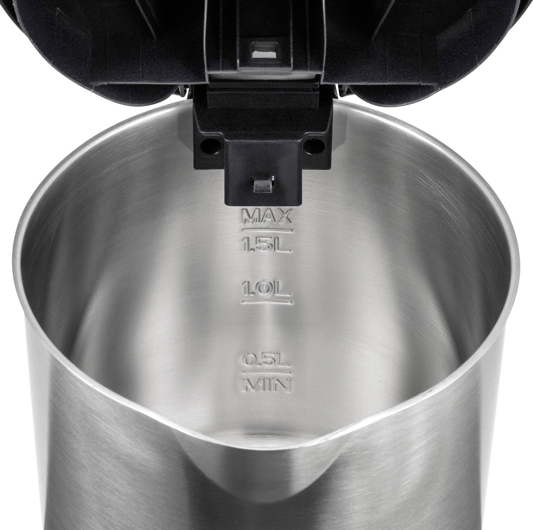 Unold Wasserkocher Edelstahl, Schwarz Fassungsvermögen: 1.5 l