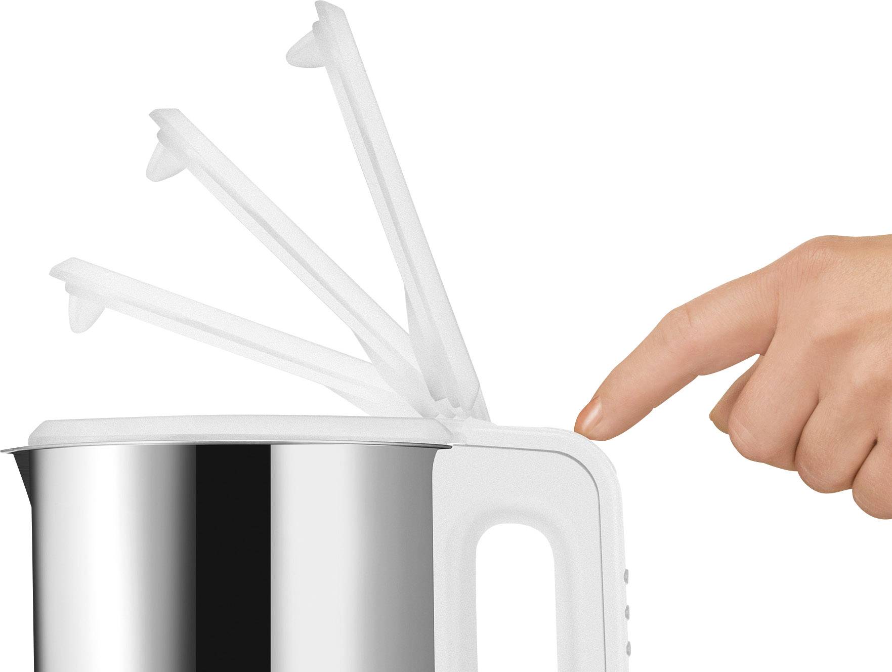 Unold Wasserkocher Edelstahl, Weiß Fassungsvermögen: 1.5 l