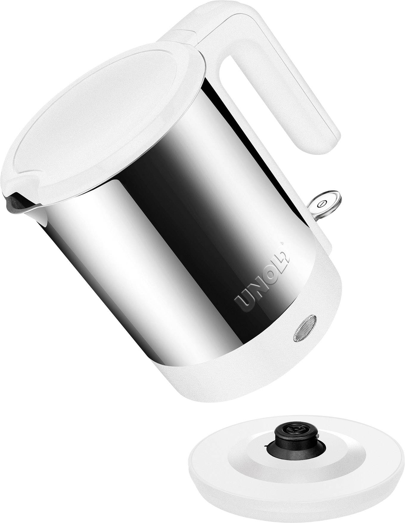 Unold Wasserkocher Edelstahl, Weiß Fassungsvermögen: 1.5 l
