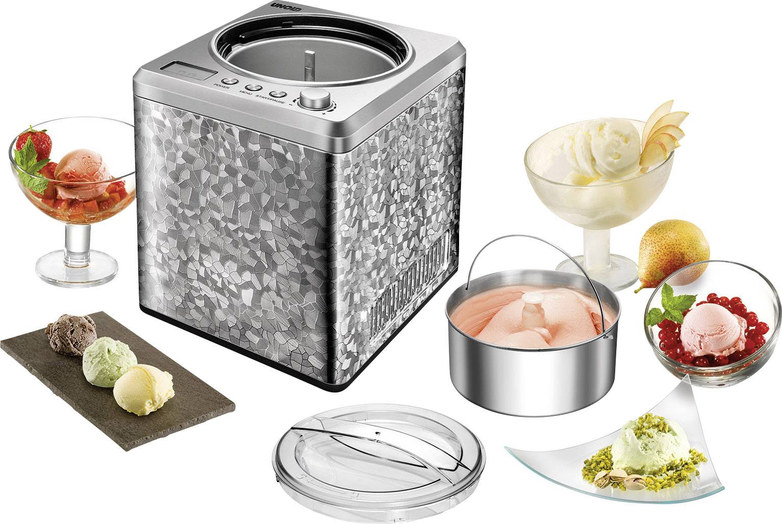 Unold Profi Eismaschine Timerfunktion 2 l