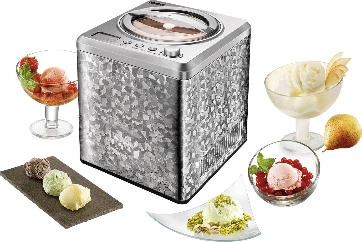 Unold Profi Eismaschine Timerfunktion 2 l