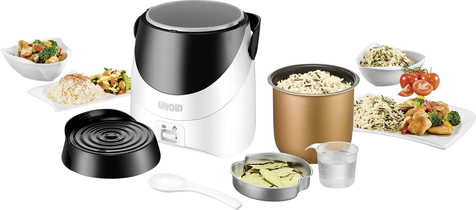 Unold Reiskocher Weiß, Schwarz
