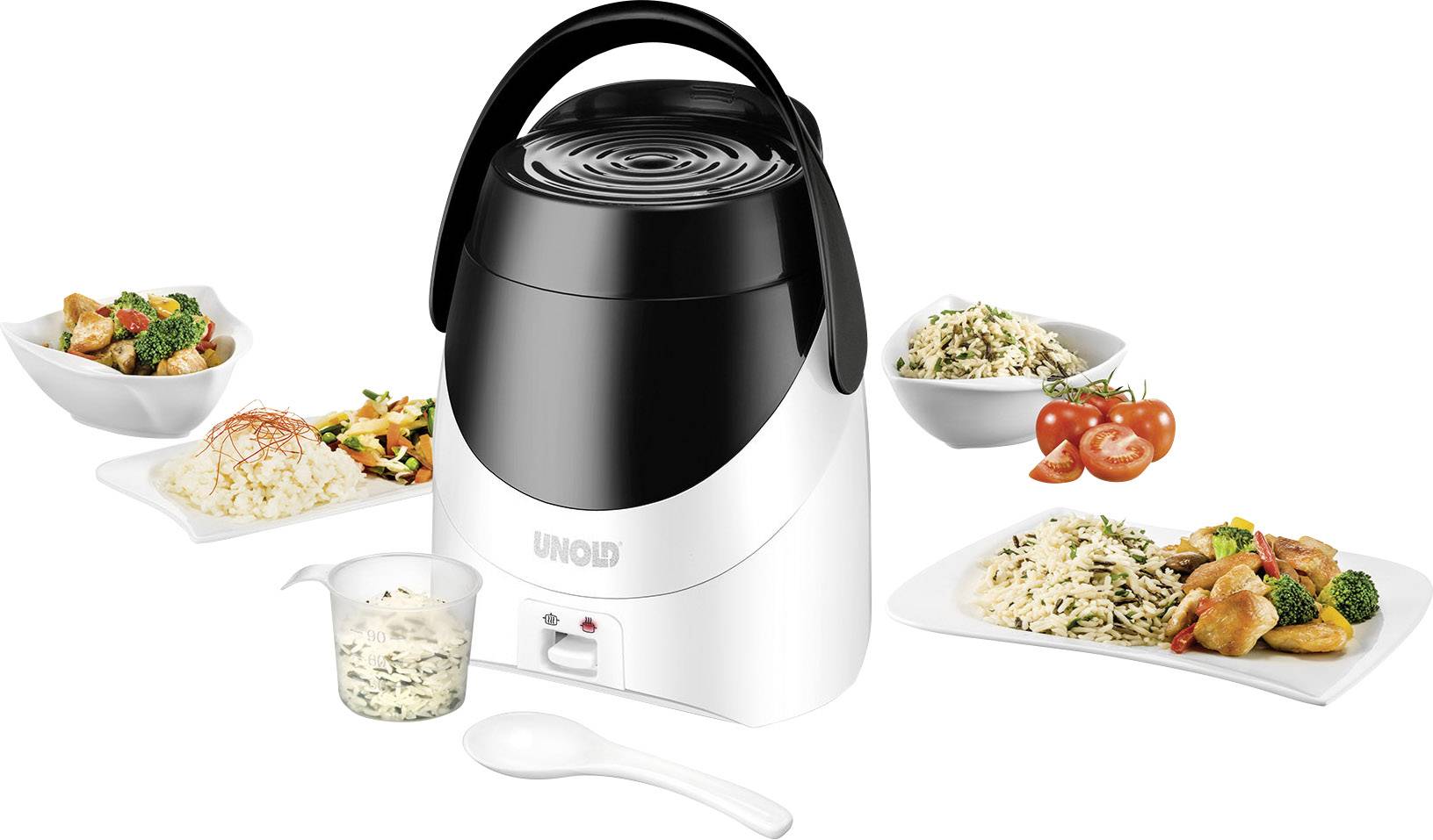 Unold Reiskocher Weiß, Schwarz