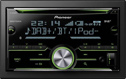 Pioneer FH X840DAB Doppel DIN Autoradio Bluetooth® Freisprecheinrichtung, DAB Tuner  - Onlineshop Voelkner