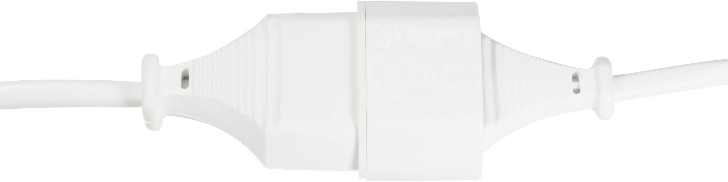 LogiLink Strom Verlängerungskabel [1x Euro-Stecker - 1x Euro-Kupplung] 3.00 m Weiß