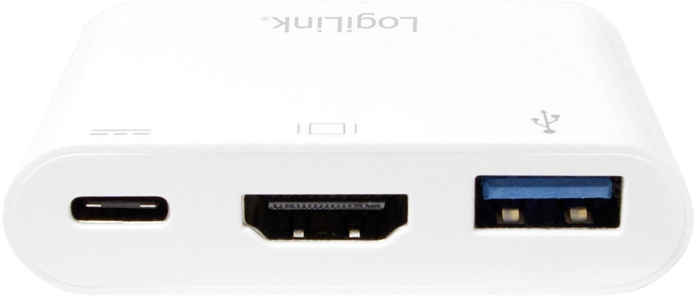 USB / HDMI Adapter [1x USB-C™ Stecker - 1x USB-C™ Buchse, HDMI-Buchse, USB 3.0 Buchse A]